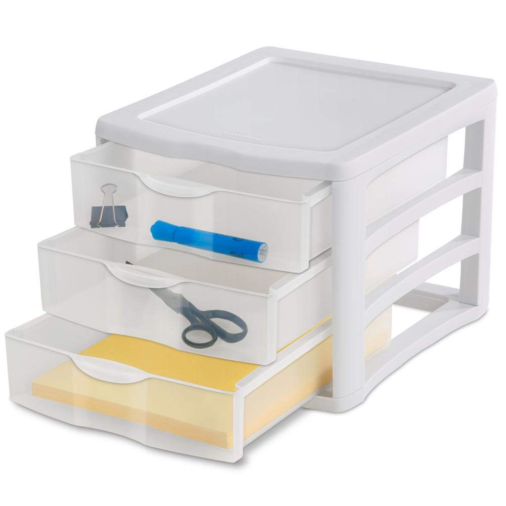 3 Drawer White Organizer A31097
