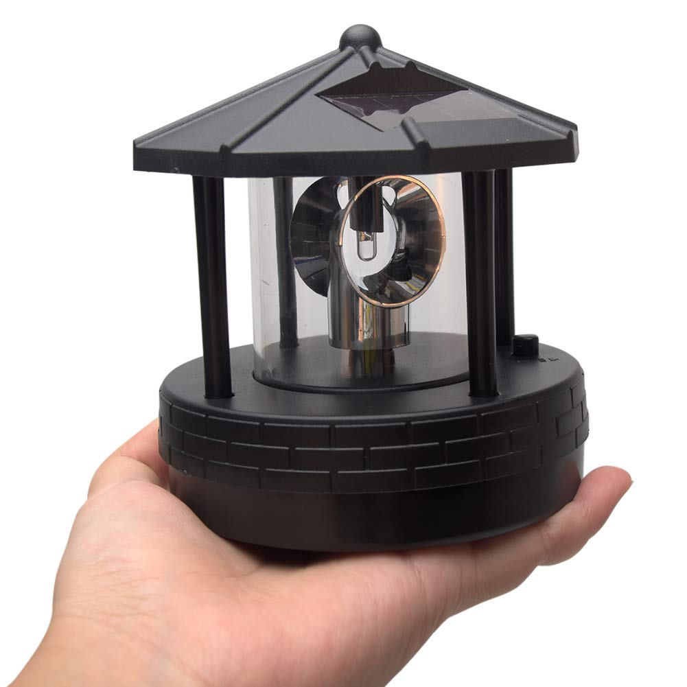 Solar Lighthouse Light with Rotating Beacon Y81218