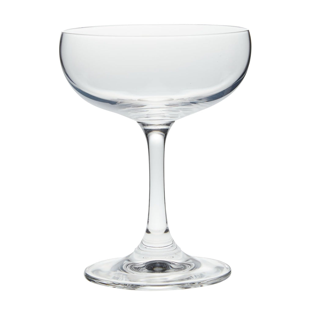 6 Count 7 oz Clear Coupe Glasses V90219