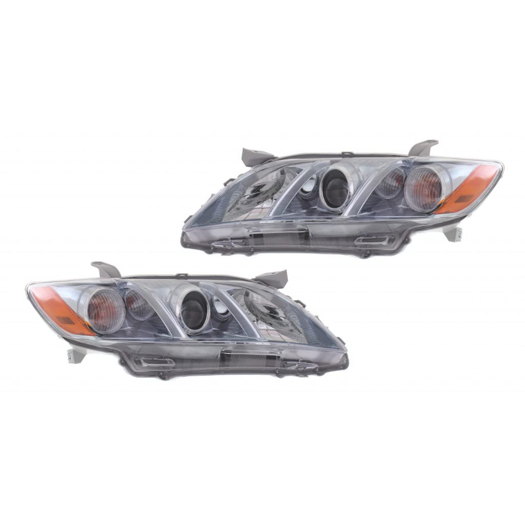 Toyota Camry Hybrid Headlight Assembly 2007 2008 2009 Pair Driver and Passenger Side C229