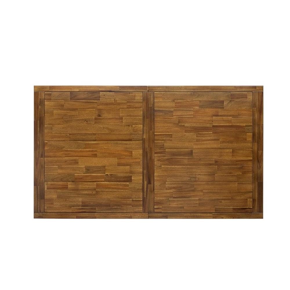 9-Piece Walnut Acacia Wood Dining Set with Leaf J2520