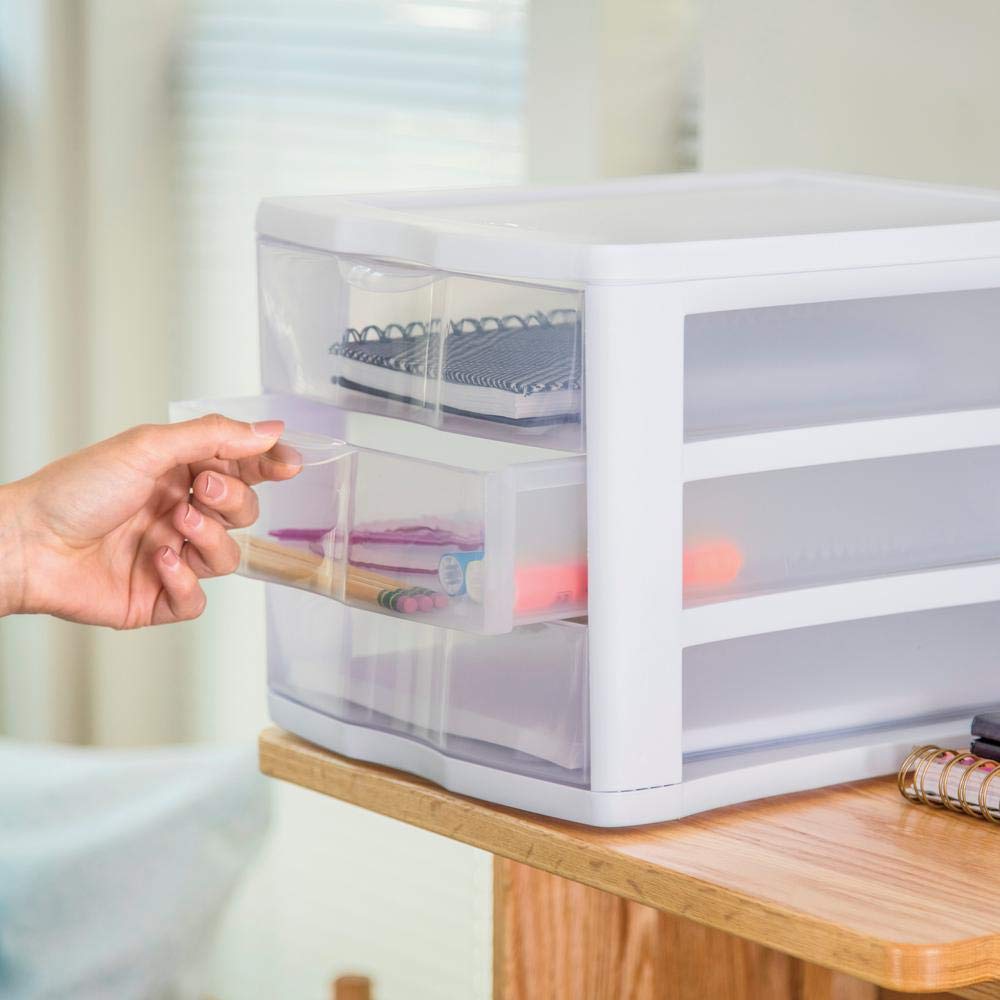 3 Drawer White Organizer A31097
