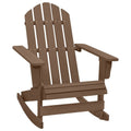 Weathered Brown Solid Pine Hardwood Rocking Chair V593499