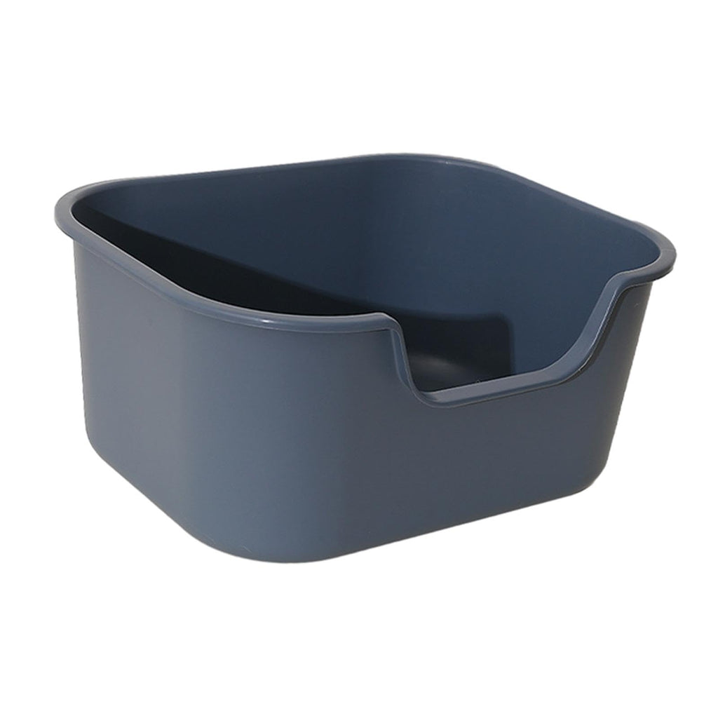 Open Top Cat Litter Tray with High Sides, Gray R6151