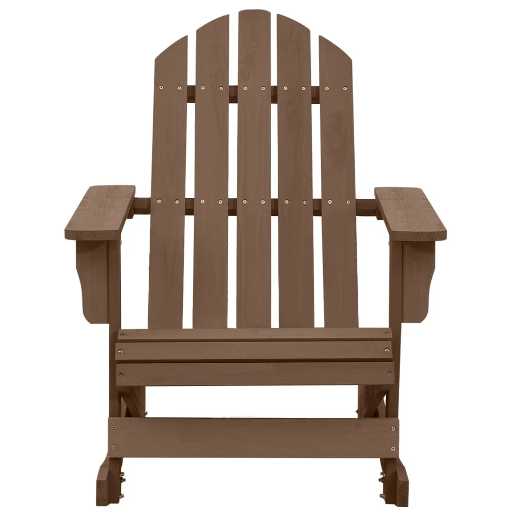 Weathered Brown Solid Pine Hardwood Rocking Chair V593499