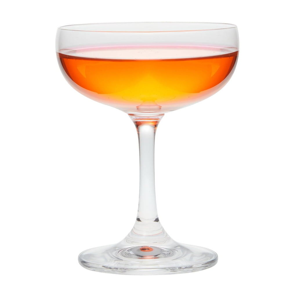 6 Count 7 oz Clear Coupe Glasses V90219