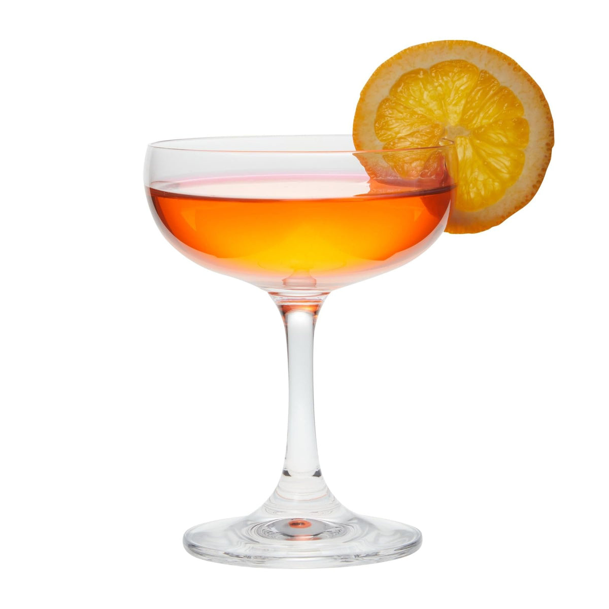 6 Count 7 oz Clear Coupe Glasses V90219