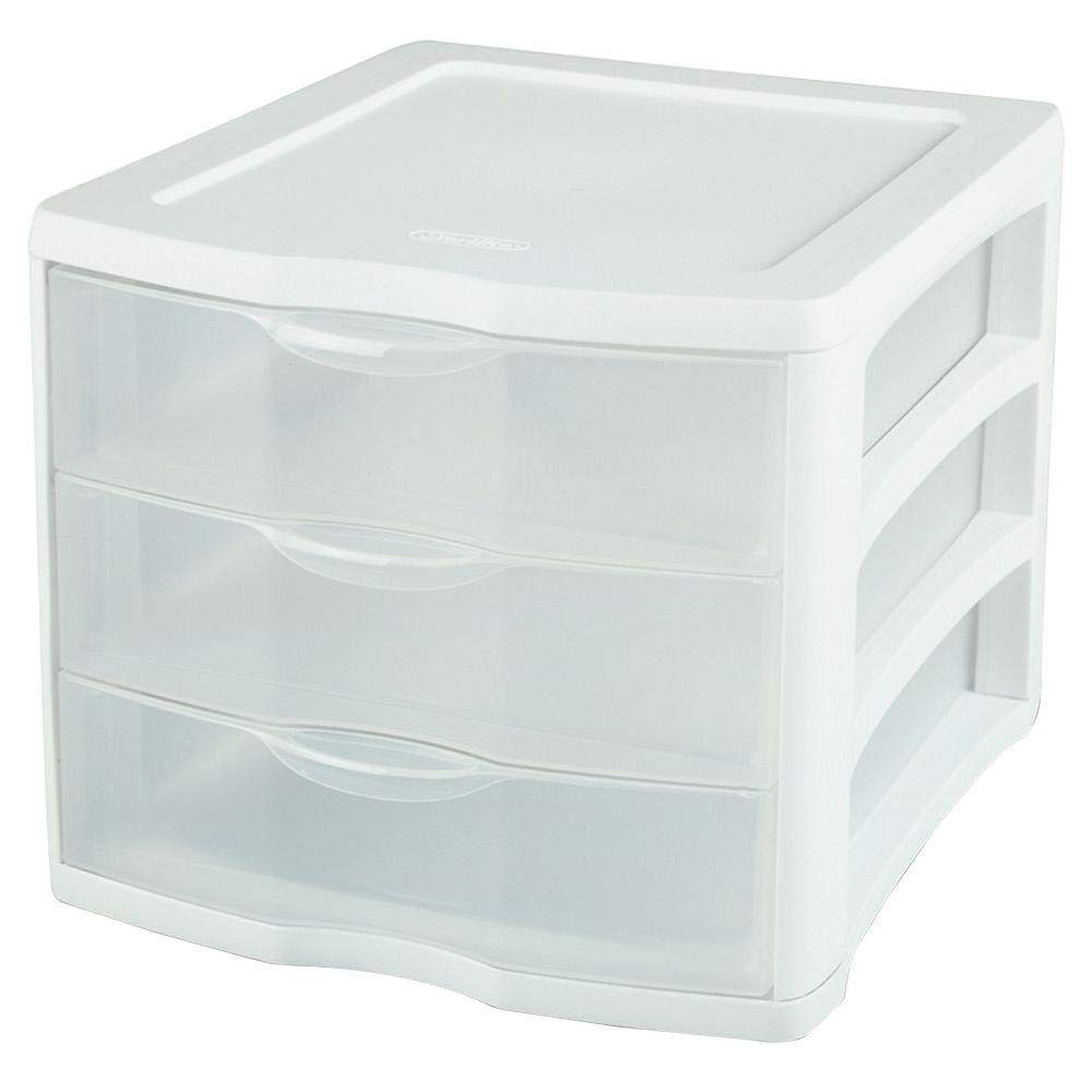 3 Drawer White Organizer A31097