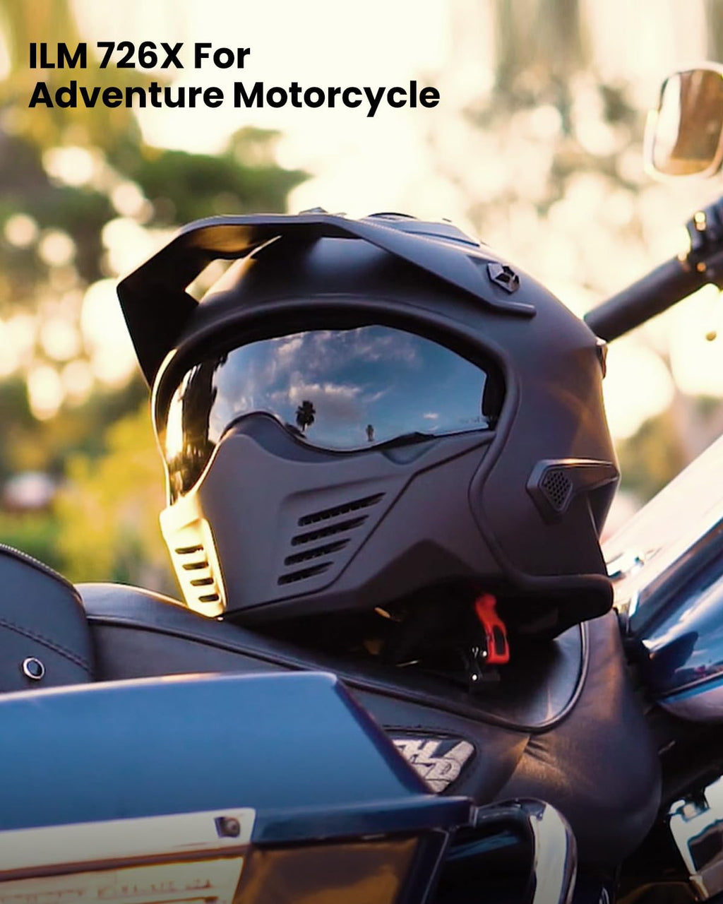 Open Face 3/4 Half Motorcycle Helmet DOT Matte Black M M840892
