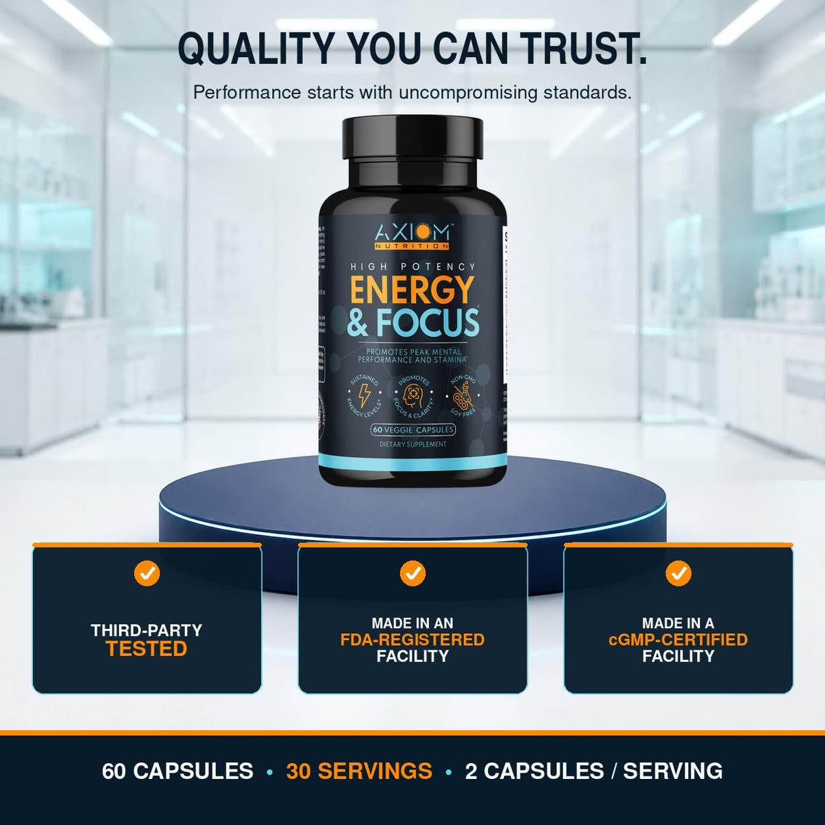200mg Caffeine Lions Mane Mushroom 60 Capsules U37751