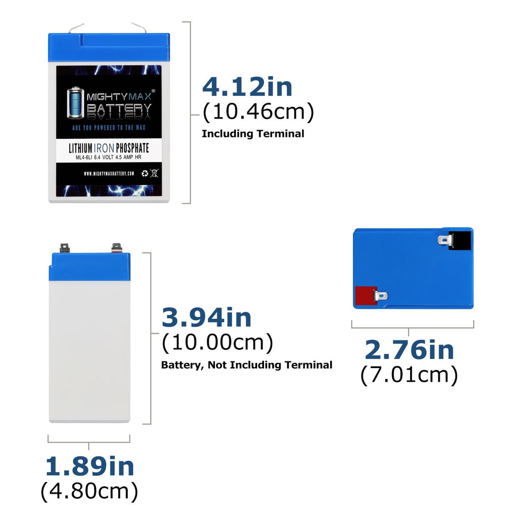 6V 4.5AH Lithium Replacement Battery X70059
