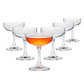 6 Count 7 oz Clear Coupe Glasses V90219