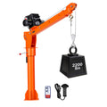 Electric Truck Crane with 12V Electric Winch and 360° Rotating Telescopic Boom F227