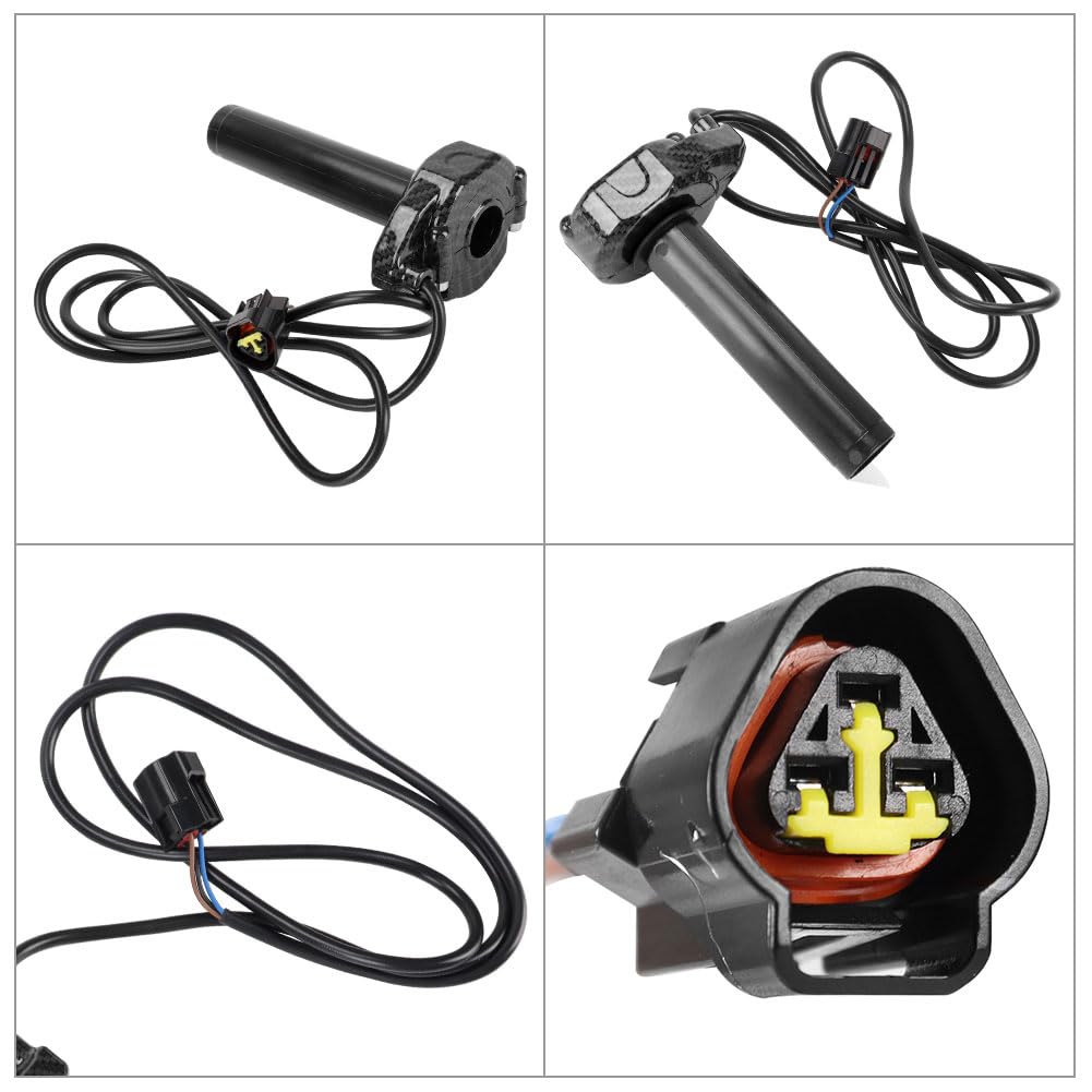 Carbon Fiber Throttle Grips with Throttle Cable Q6411