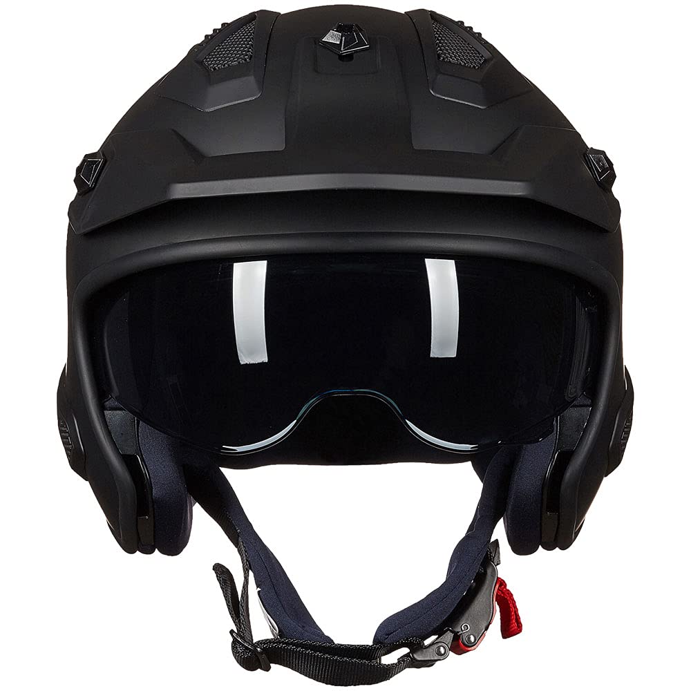Open Face 3/4 Half Motorcycle Helmet DOT Matte Black M M840892