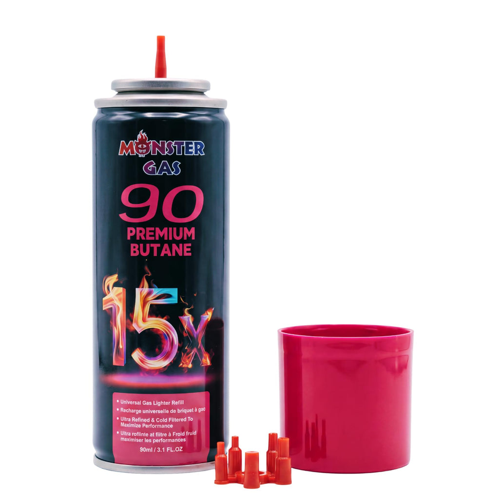 15x Ultra-Pure Butane Fuel Canisters 90ml Q468