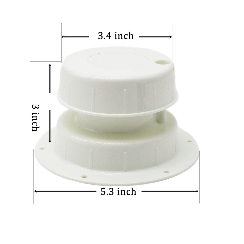 RV Plumbing Vent Cap White Plastic M120