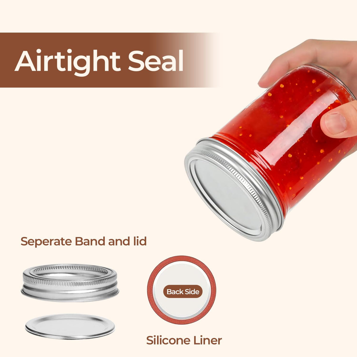 16 oz Wide Mouth Mason Jars 4 Pack A534