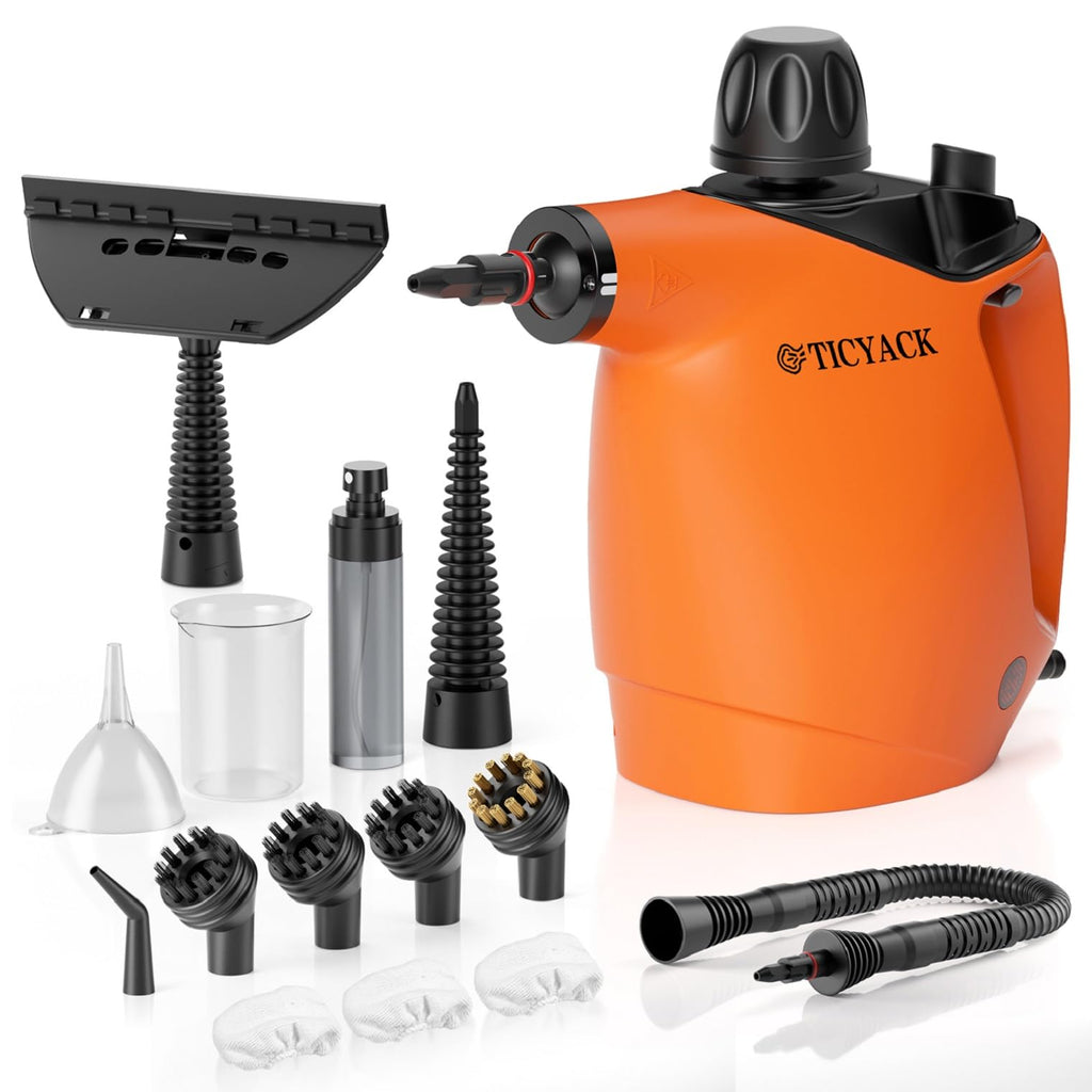 Handheld Steam Cleaner 500ML 16 PCS Orange W158