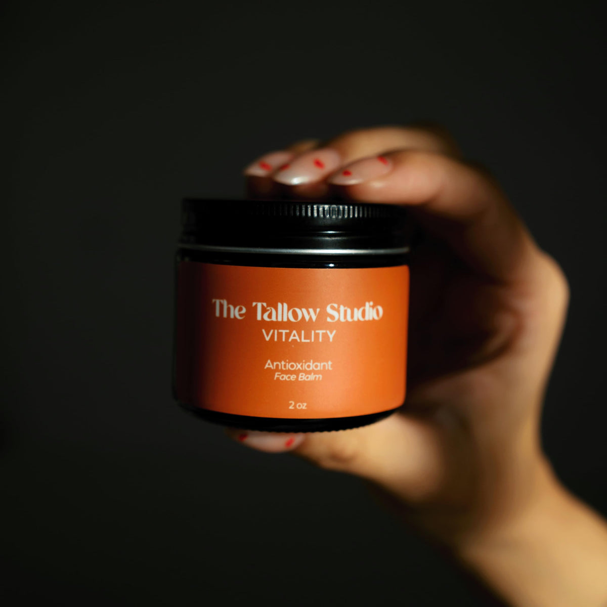 Tallow Face Balm with Cacay Oil, Frankincense & Astaxanthin 1 oz O2129