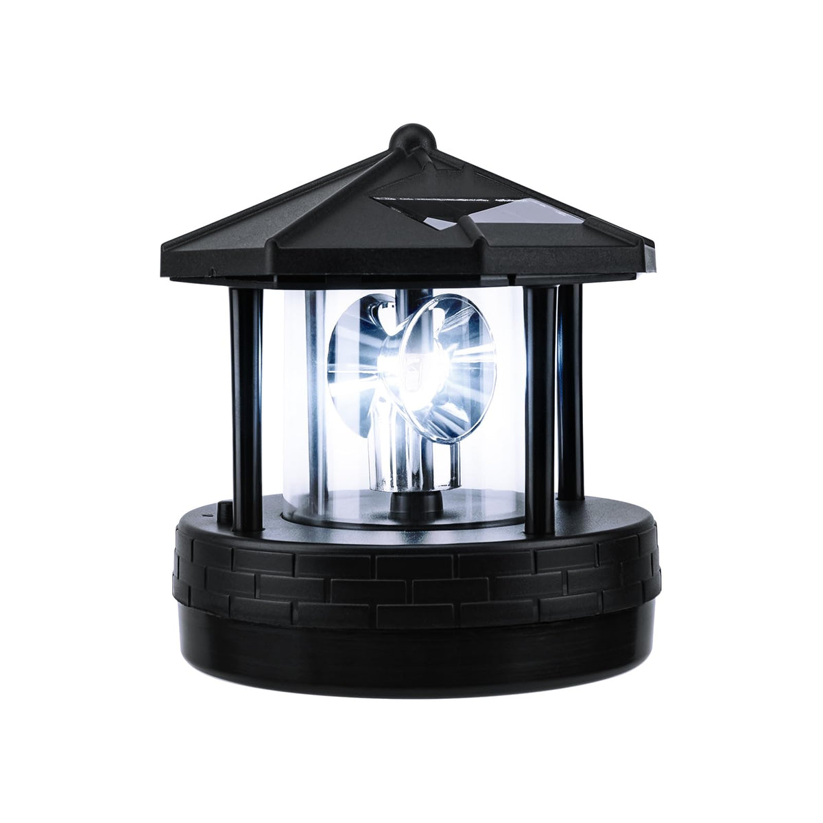 Solar Lighthouse Light with Rotating Beacon Y81218