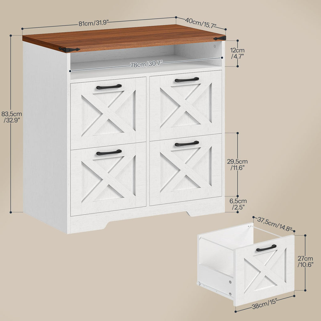 4 Drawer File Cabinet J15149
