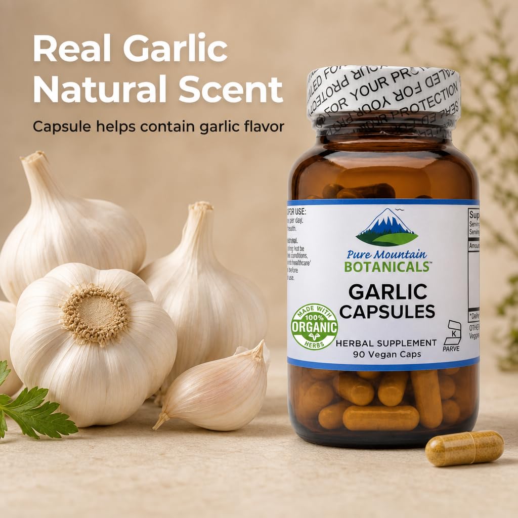 Garlic Capsules 500mg 90 Veggie Capsules G29166