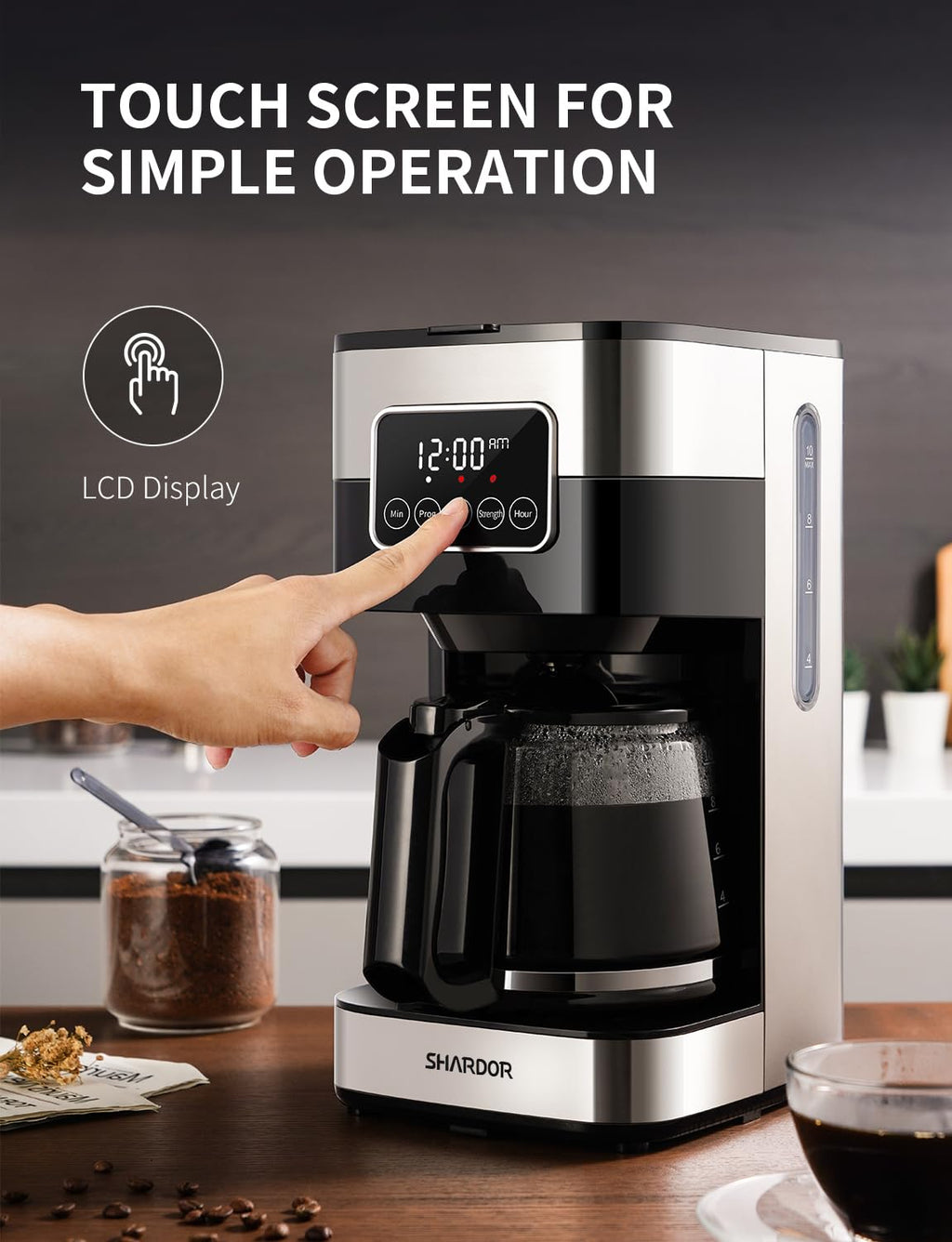 10-Cup Programmable Drip Coffee Maker with Permanent Filter Y223