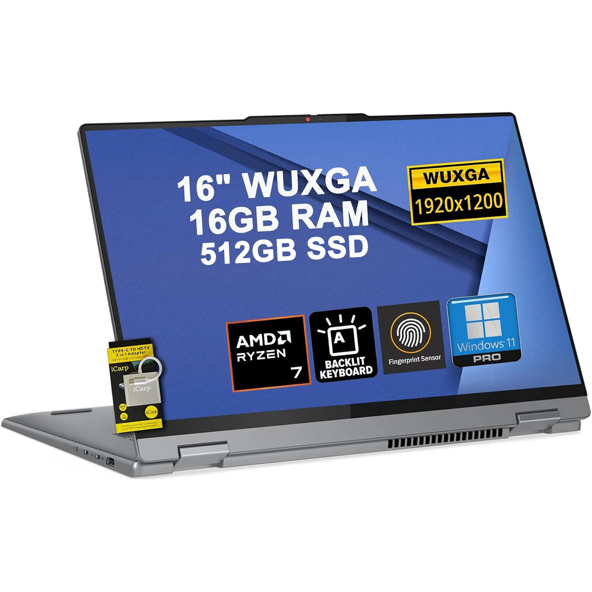 16" Touchscreen 2-in-1 Laptop 16GB RAM 1TB SSD E283