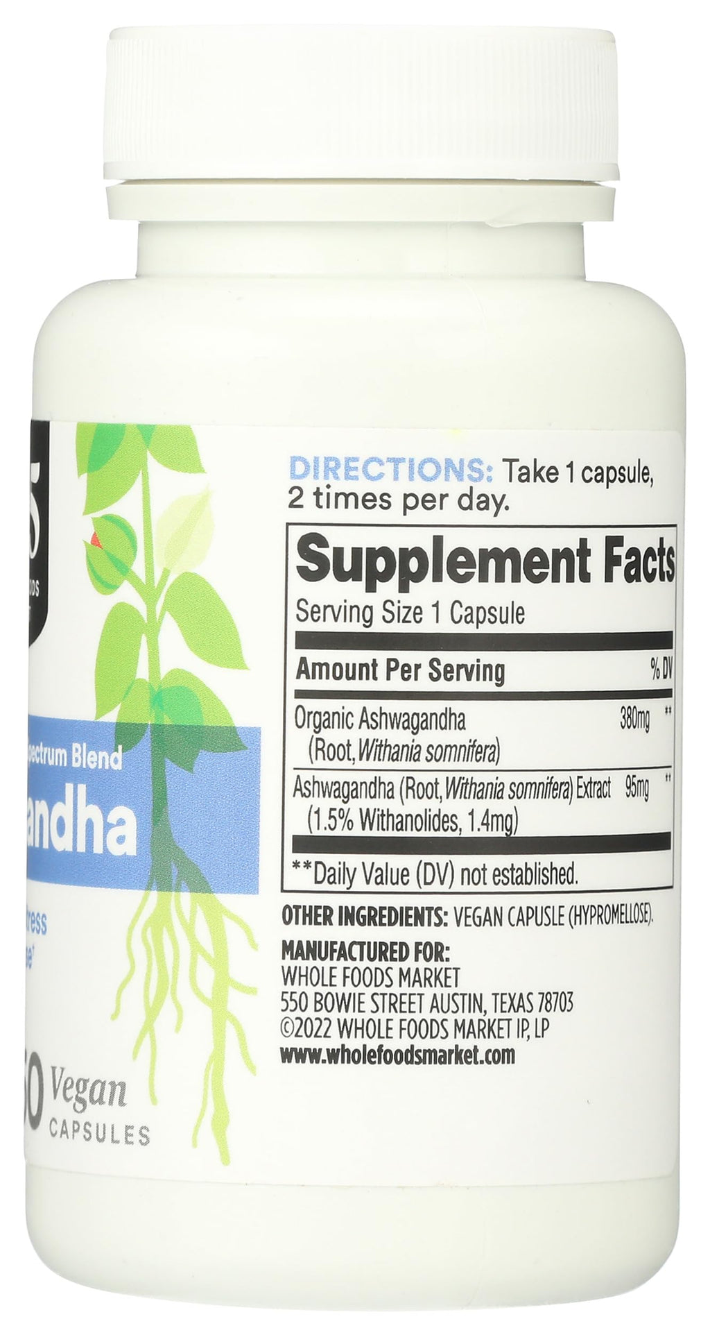 Ashwagandha 60 Count Y9756