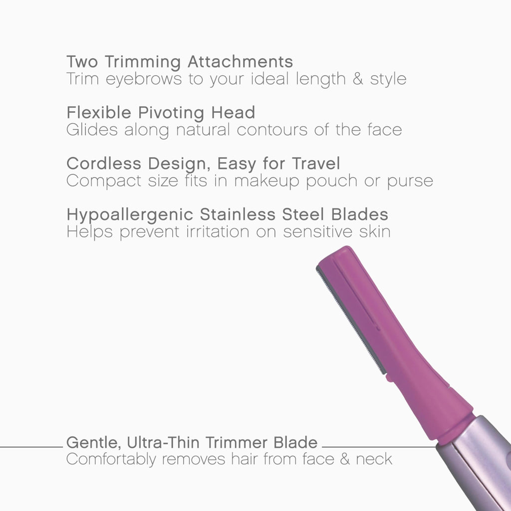 Women’s Facial Hair Remover and Eyebrow Trimmer with Pivoting Head L5140