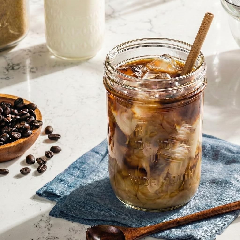 16oz Regular Mouth Glass Canning Jars With Lids, 12 Count Y635