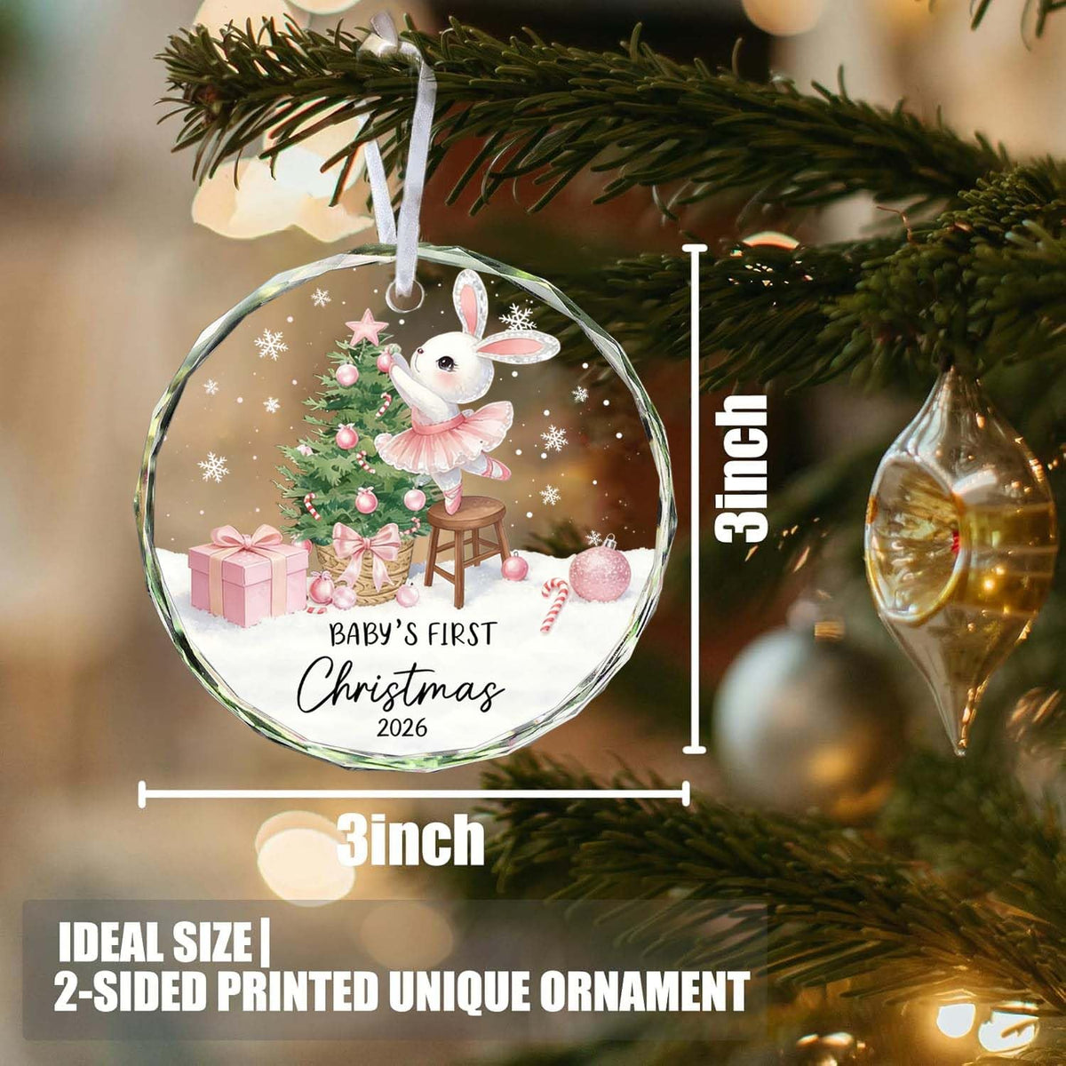 Baby Girl First Christmas Ornament D11798