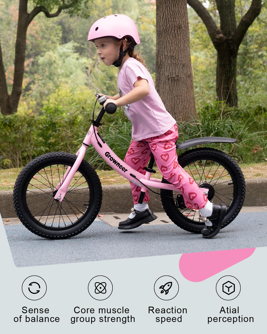 16" Pink Kids Balance Bike B278947