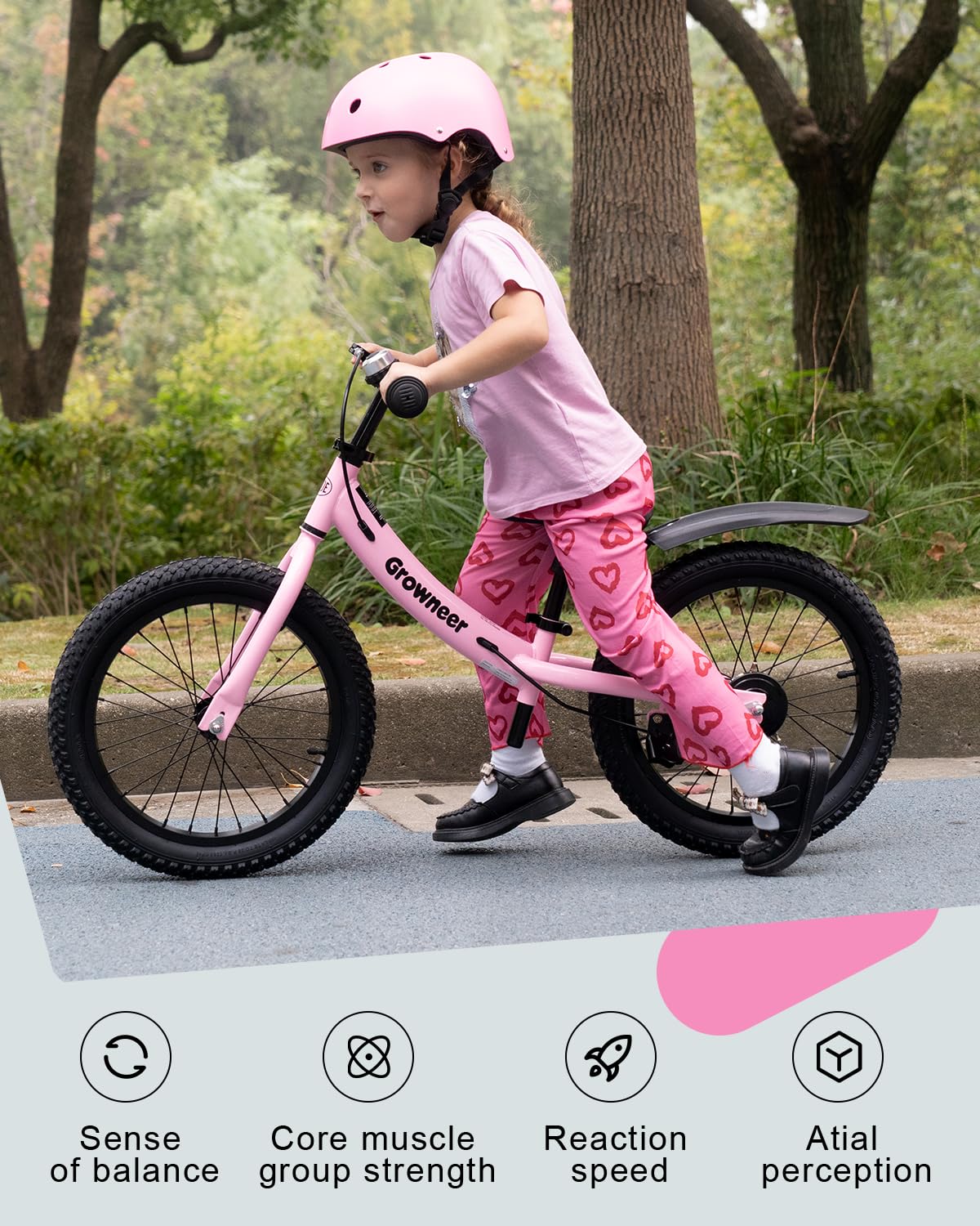 16" Pink Kids Balance Bike B278947