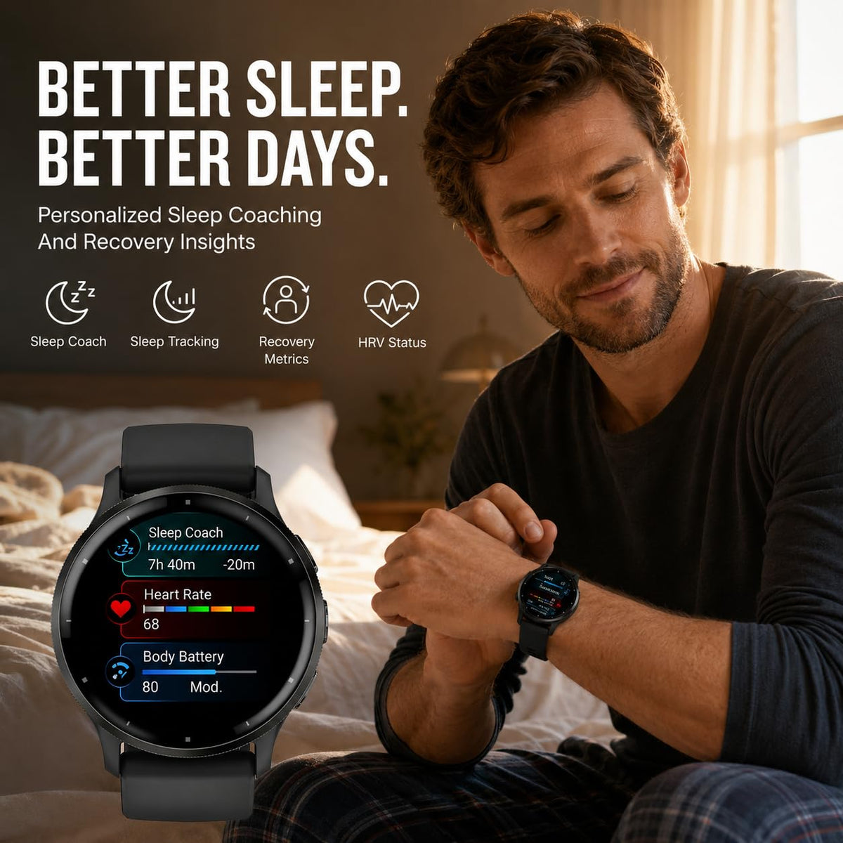 Black 45mm GPS Smartwatch G6791