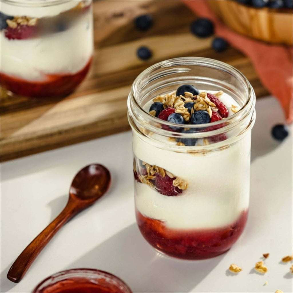 16 Oz Wide Mouth Glass Mason Jars with Lids & Bands, 2-Pack W6827