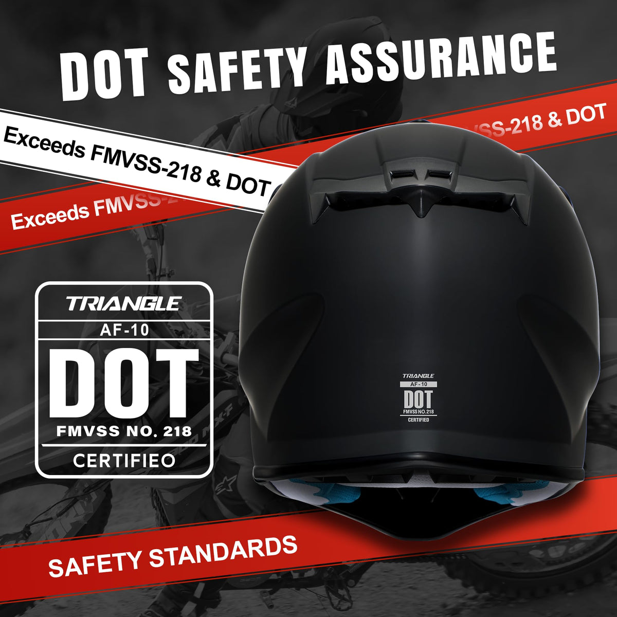 Full Face DOT Certified Motocross Helmet Y66117