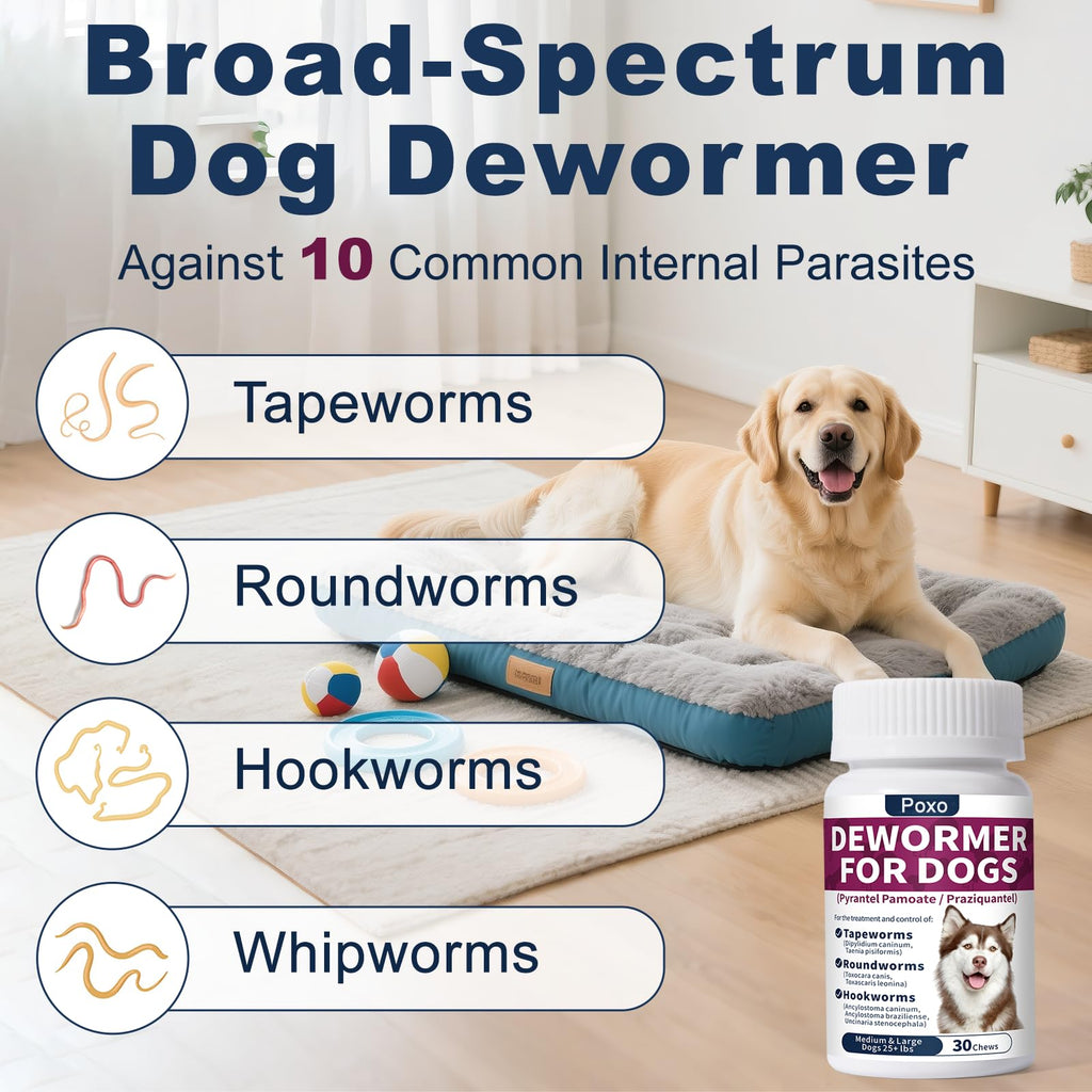 7-Way Dewormer for Dogs, 30 Tablets F614