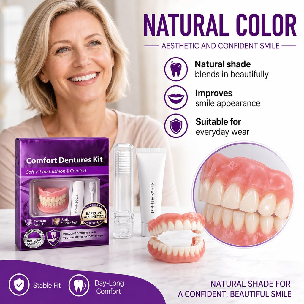 Silicone Dentures Upper & Lower Set J559329