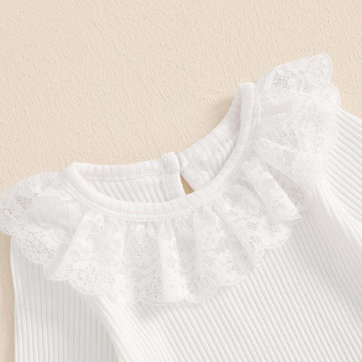Baby Girl Lace Romper and Corduroy Skirt Outfit Z86775