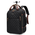 Black Rolling Laptop Backpack with Wheels O330