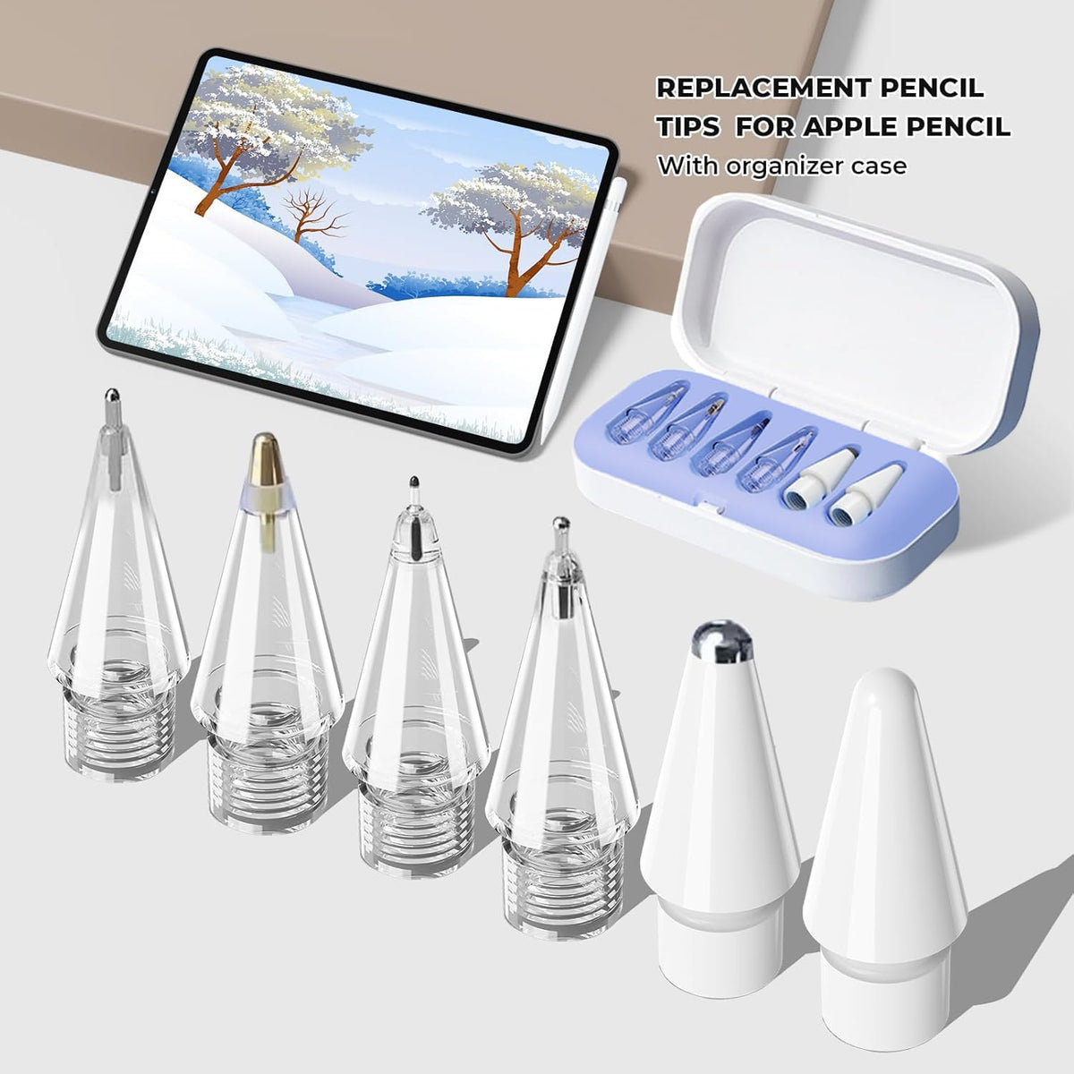Replacement Pencil Tips with Case Q7327