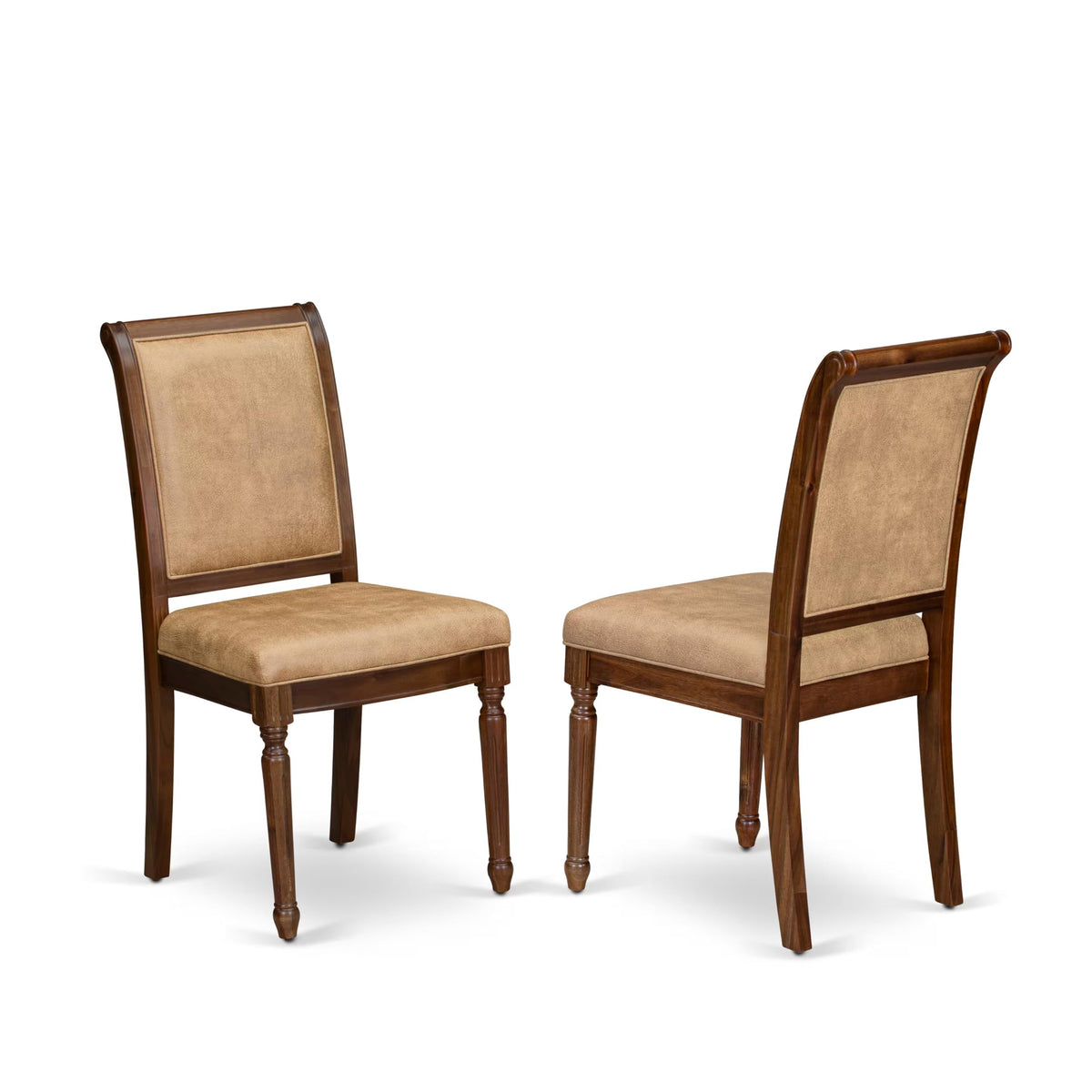 9 Piece Dining Table Set with 8 Beige Polyester Chairs P19853