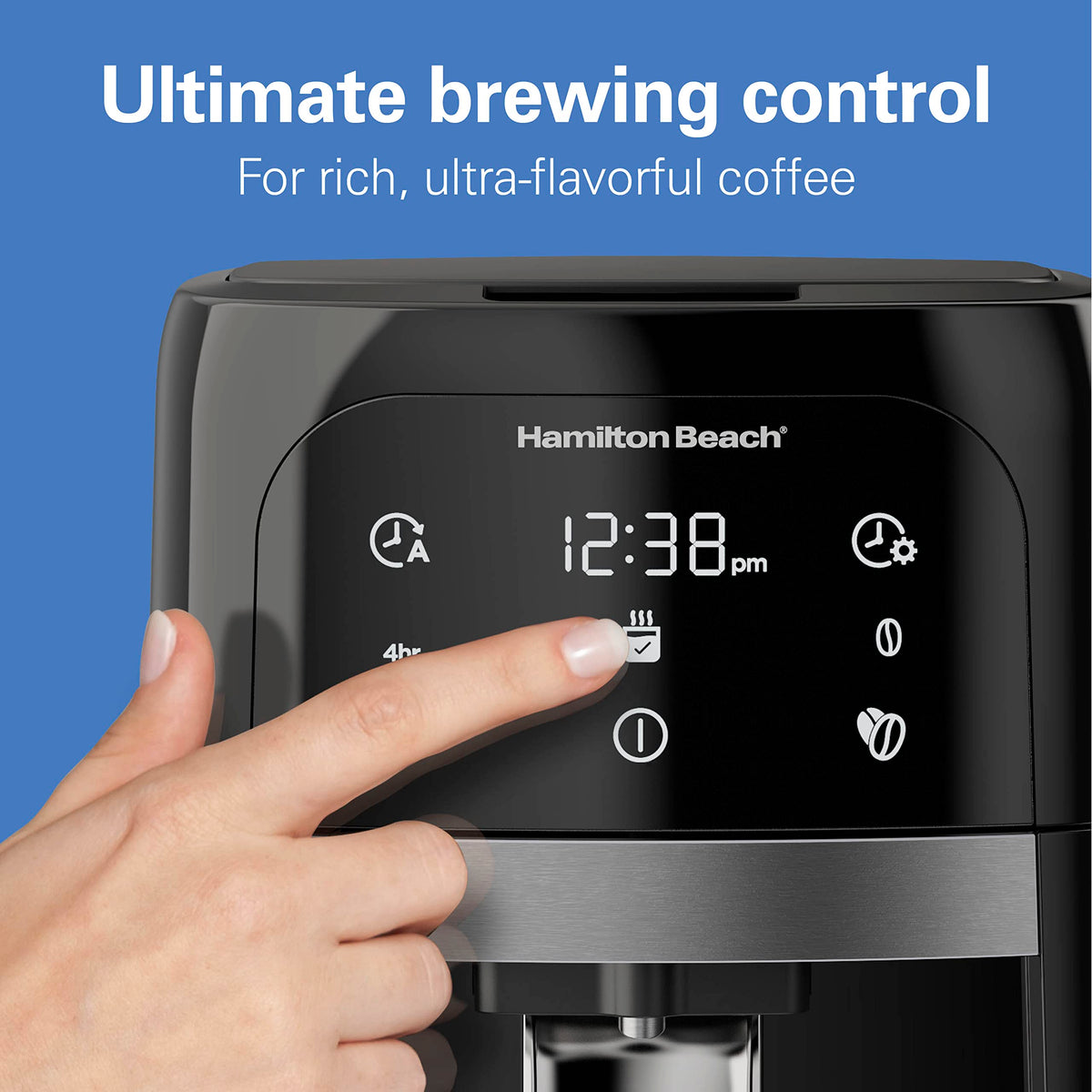 Programmable Dispensing Drip Coffee Maker with 14 Cup Brew Pot, Black D130