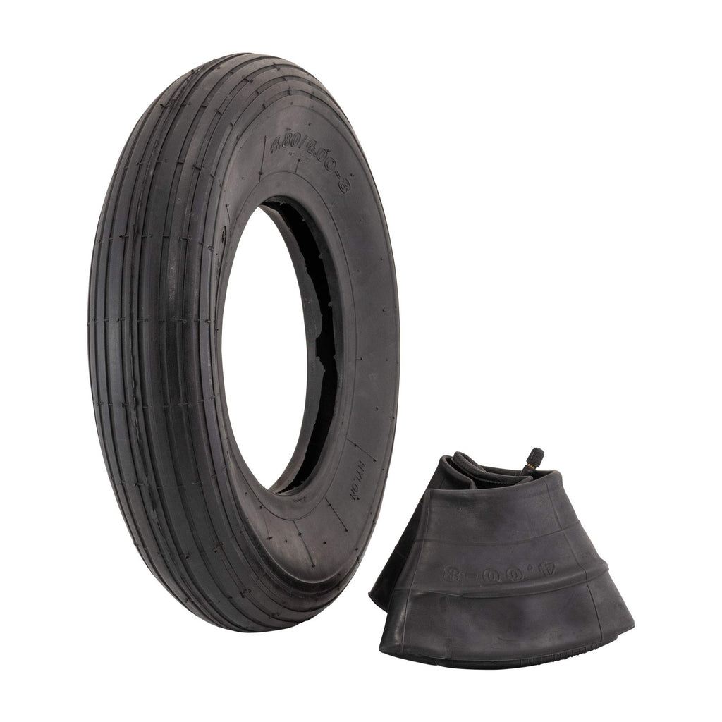 4.80/4.00-8" Ribbed Tread Pneumatic Tire and Inner Tube Set I65791