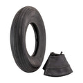 4.80/4.00-8" Ribbed Tread Pneumatic Tire and Inner Tube Set I65791