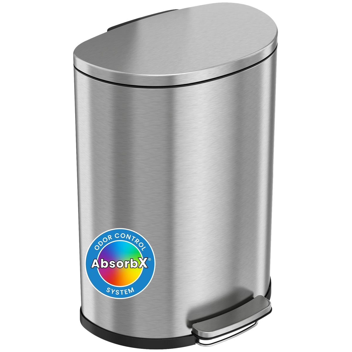 13.2 Gallon Stainless Steel Step Trash Can H477