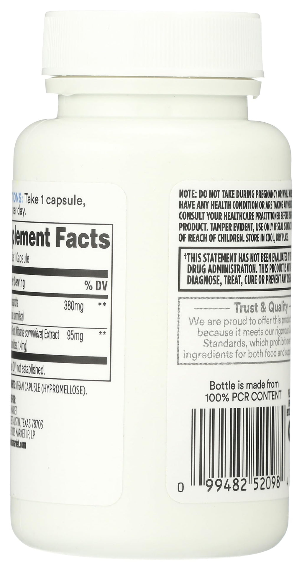 Ashwagandha 60 Count Y9756
