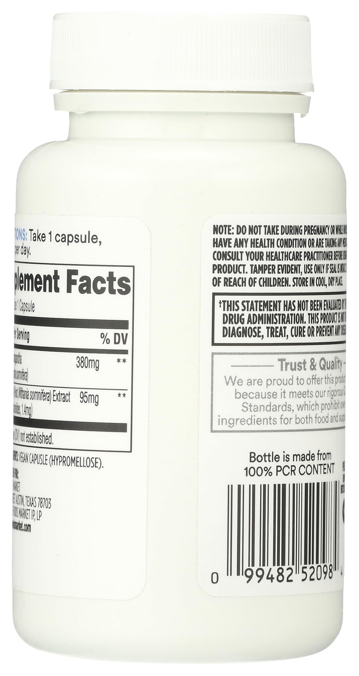 Ashwagandha 60 Count Y9756